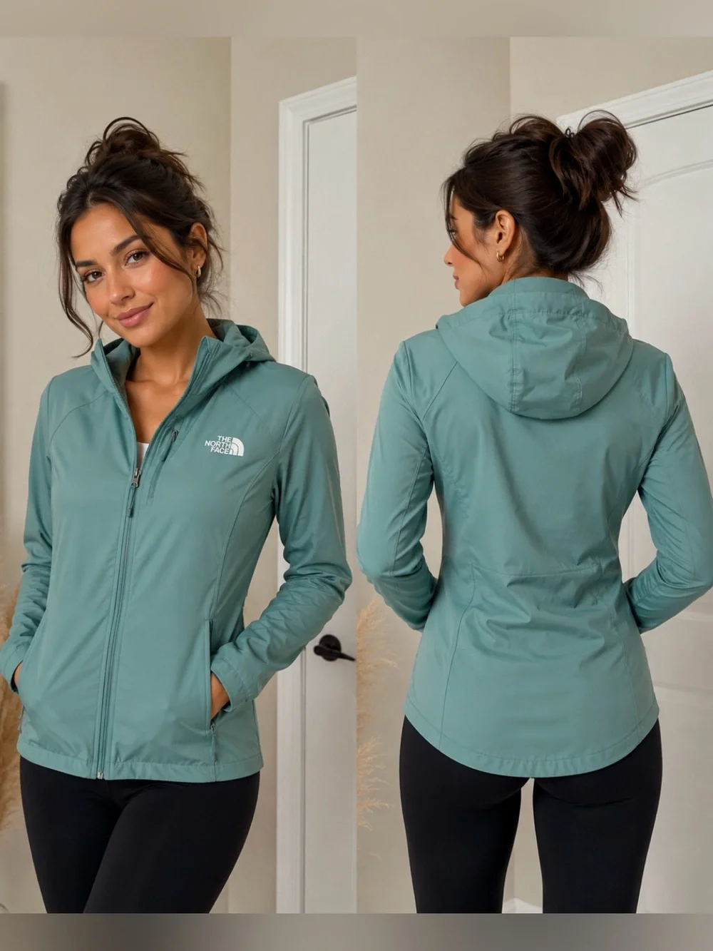 The North Face Women's Hooded Utility Jacket in Sage Green
